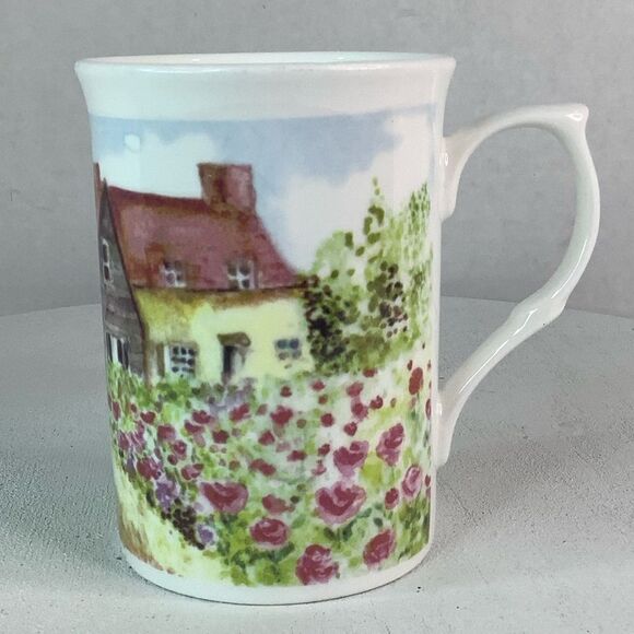 ROSE of ENGLAND ENGLISH COUNTRY COTTAGE Fine Bone China Medium Mug White - Picture 2 of 10